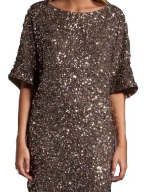Sequin shift dress